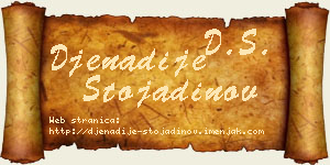 Đenadije Stojadinov vizit kartica